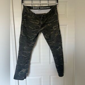 RAW X Men's Camouflage Skinny Jeans Grunge Streetware Skater Rocker